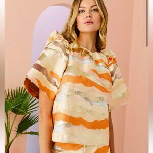 MARIE OLIVER ALEXIS TOP NEW WITH TAGS